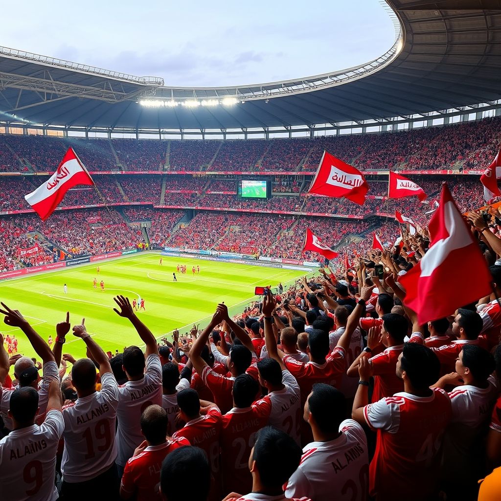 爱游戏登录-阿尔艾因球迷现场助威，激发球队夺冠斗志